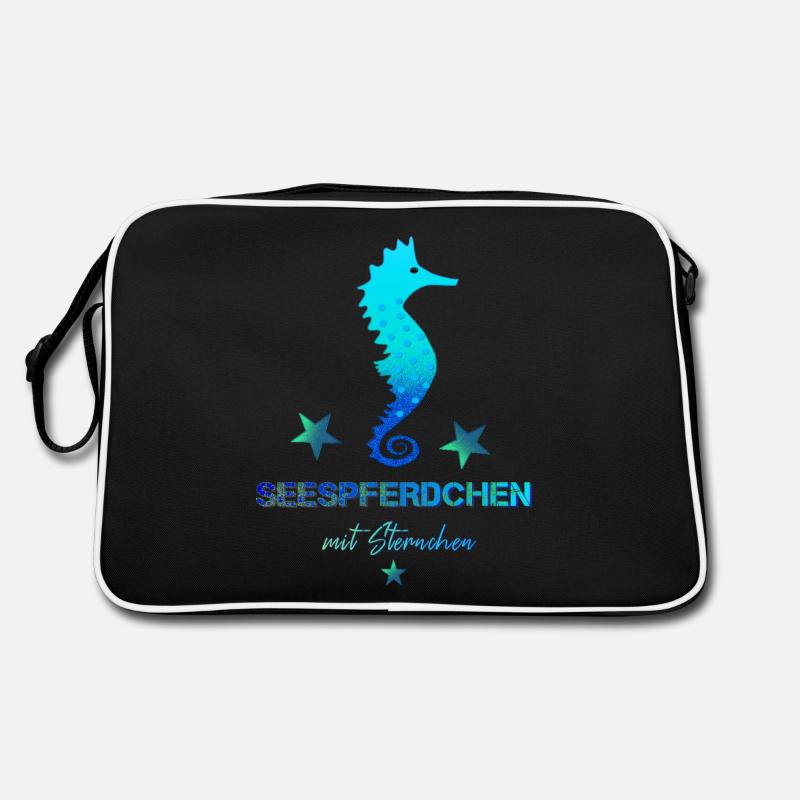 Hippocampe passé natation badge natation Sac Retro