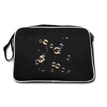 don't touch my bubbles - Retro Bag - black/white - Back
