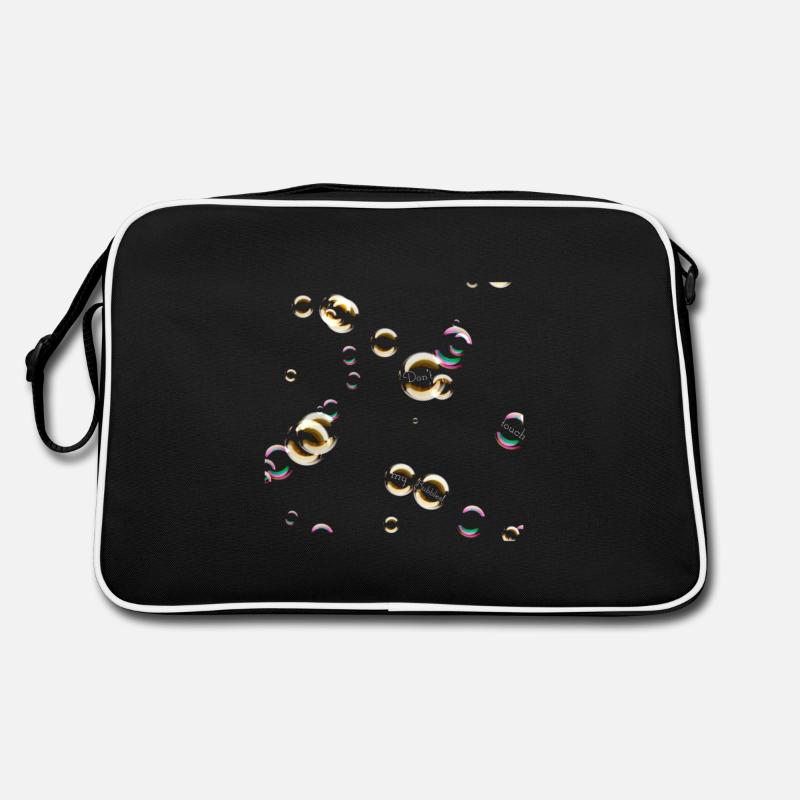 dont touch my bubbles - Retro Tasche - Schwarz/Weiß
