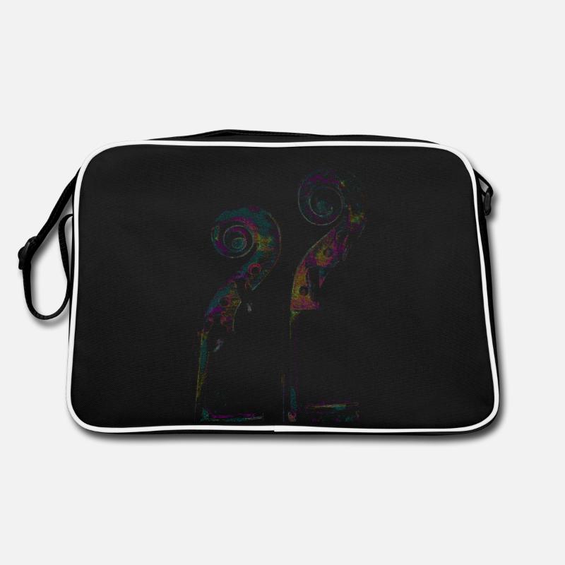 Cello - Retro Tasche - Schwarz/Weiß