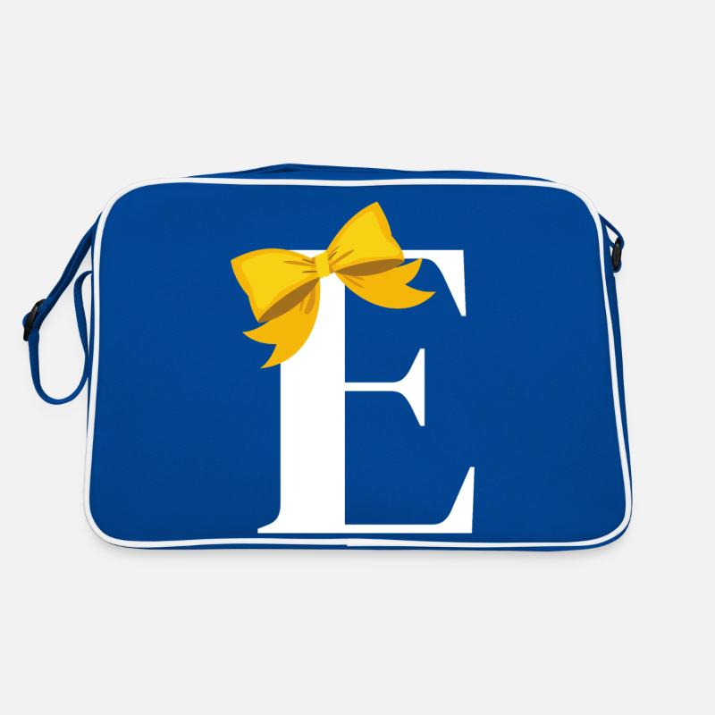 Letter e yellow bow Retro Bag