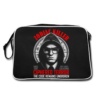 Zodiac Killer Retro Macabre Mystery enthüllt - Retro Tasche - Schwarz/Weiß - Hinten