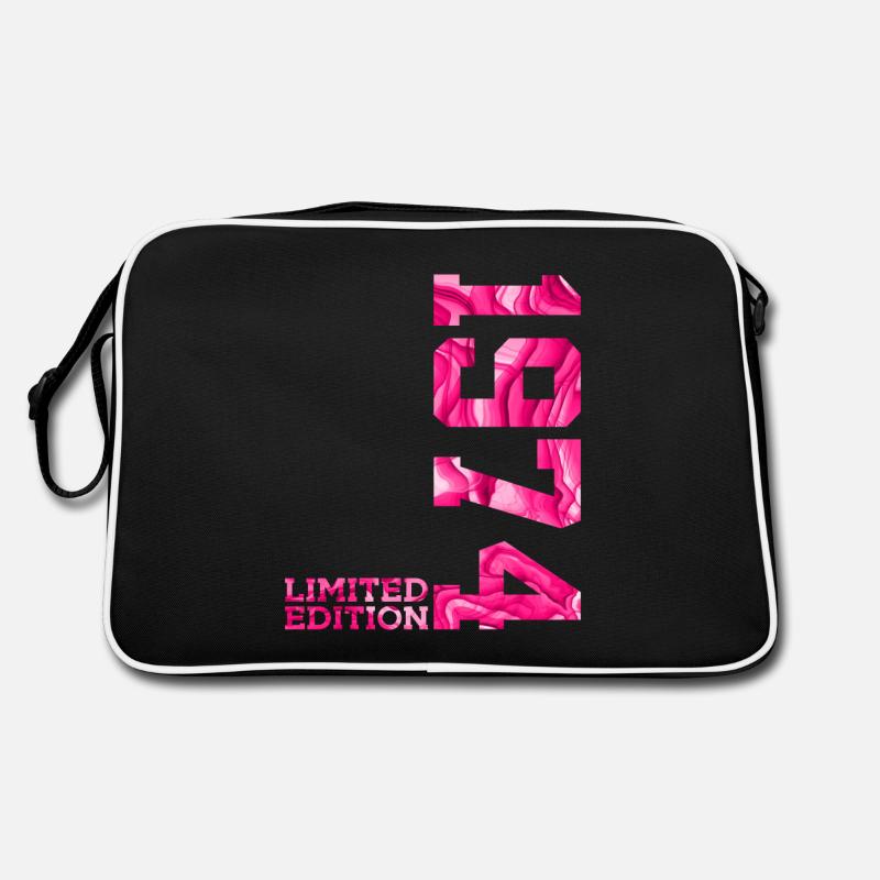 52E ANNIVERSAIRE ÉDITION LIMITÉE ROSE 1974 - Sac Retro - noir/blanc