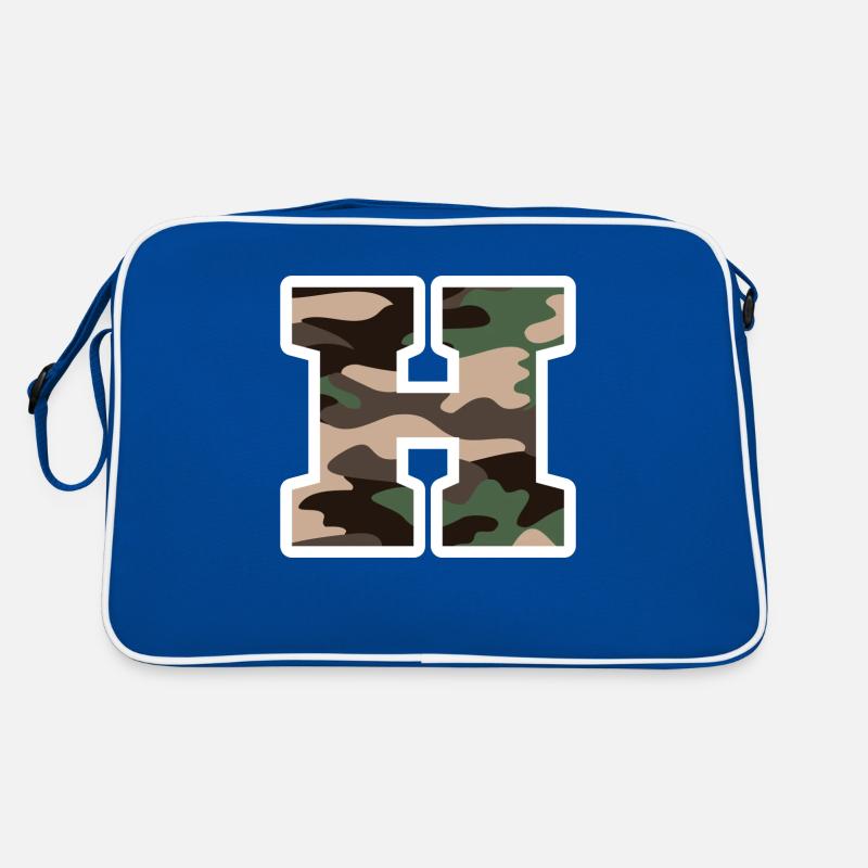 Buchstabe H Militärtarnung - Geschenkidee Retro Tasche