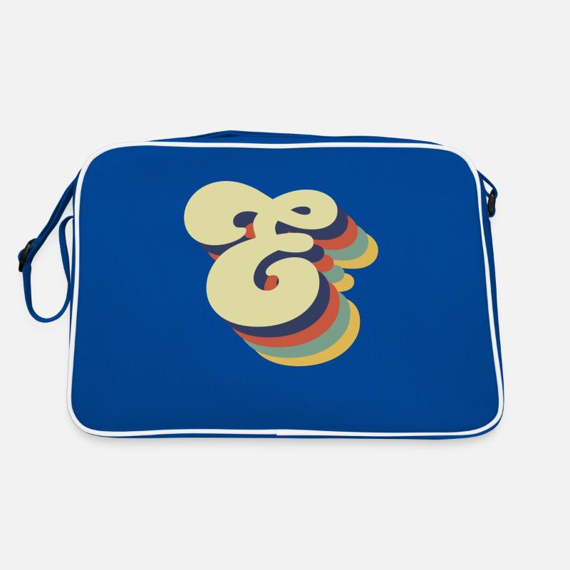 Retro-Buchstabe E Retro Tasche
