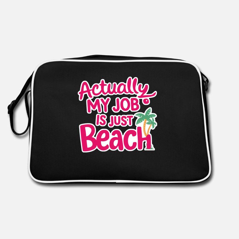 Strandurlaub Sonne Meer Retro Tasche