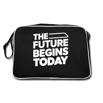 back to school - Retro Bag - black/white - Back