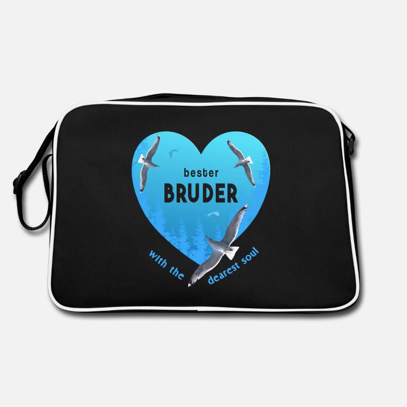 bester Bruder Retro Tasche