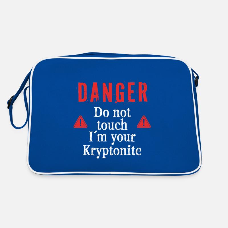 Nicht berühren ich bin Dein Kryptonit Retro Tasche