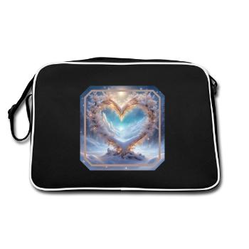 Winter Heart 3 - Retro Bag - black/white - Back