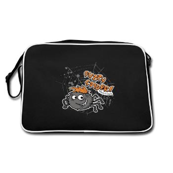 Araignée floue - Sac Retro - noir/blanc - Dos