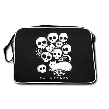 Peignes pour chats - Sac Retro - noir/blanc - Dos