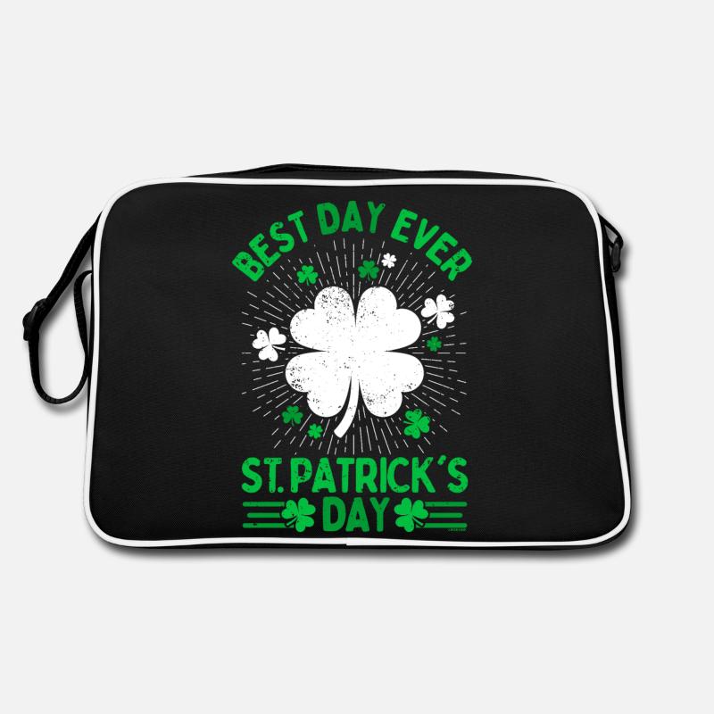 Saint Patrick Best day ever St Patricks day Retro Bag