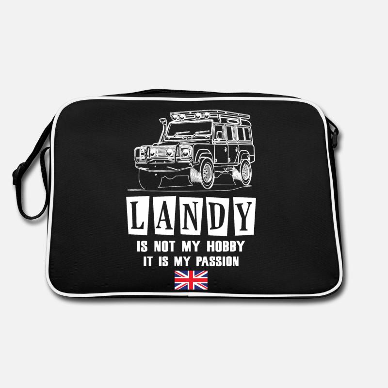 Landy n’est pas mon passe-temps, c’est ma passion - Sac Retro - noir/blanc