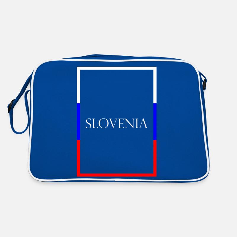 Slovénie Lettrage de la déclaration avec drapeau Sac Retro