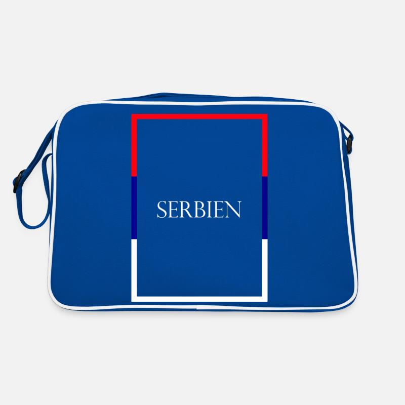 Serbie Србија, Lettrage de déclaration avec drapeau Sac Retro