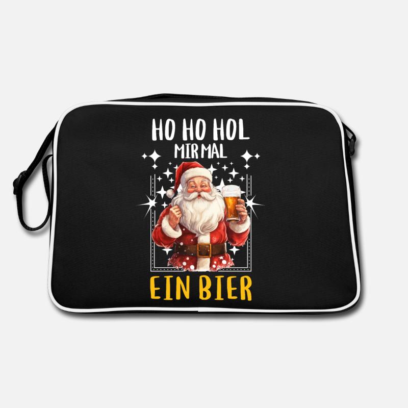 Noël Claus Bière Boire de l’alcool Sac Retro