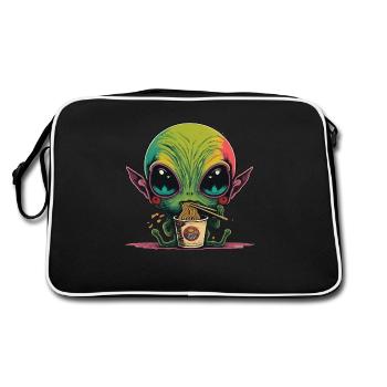 Tout le monde aime les ramen - Sac Retro - noir/blanc - Dos