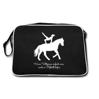 Si le saut était facile - Idée cadeau Volti - Sac Retro - noir/blanc - Dos