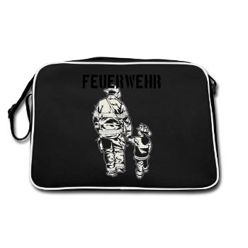 Fire brigade - Retro Bag - black/white - Back