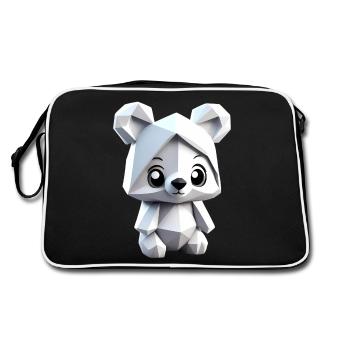 bear art - Sac Retro - noir/blanc - Dos