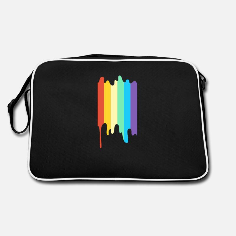 LGBT Regenbogenfarbe Retro Tasche