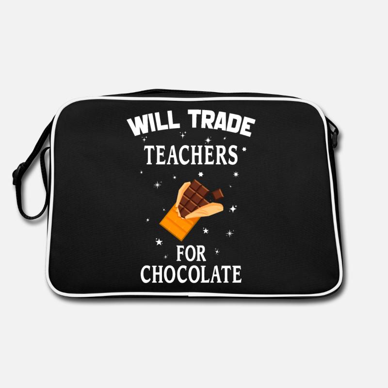 Tauschen Sie Lehrer gegen Schokoladen-Valentinstag Retro Tasche