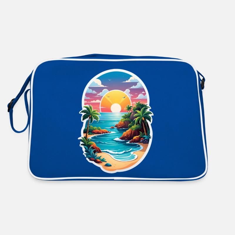 plage vacances soleil mer Sac Retro
