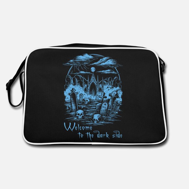 Welcome to the dark side 01 - Retro Tasche - Schwarz/Weiß