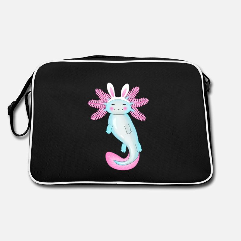 Axolotl de Pâques avec oreilles de lapin Sac Retro