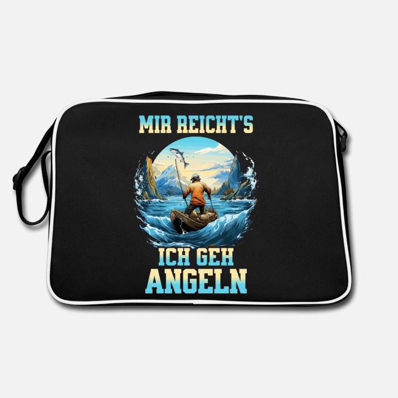 Pêche Pêcheur Bateau Eau Poisson Nature Montagnes Sac Retro