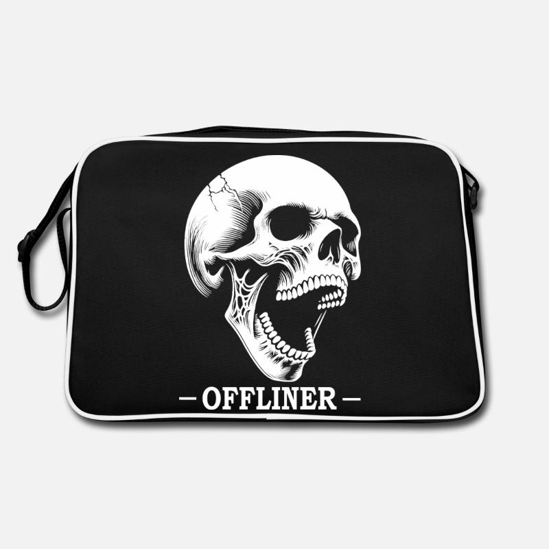 Crying Skull Retro Tasche