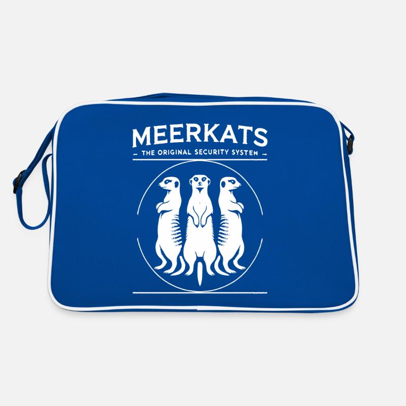 Erdmännchen Meerkat Security – Die echten Wächter Retro Tasche