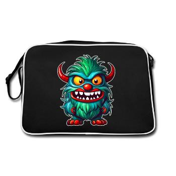 Ugly Monster - Retro Bag - black/white - Back