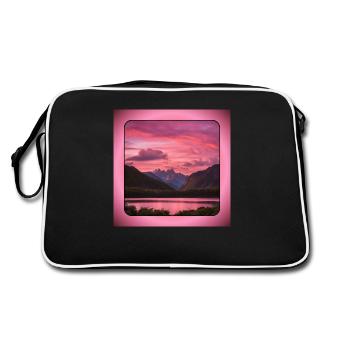Montagnes - Sac Retro - noir/blanc - Dos
