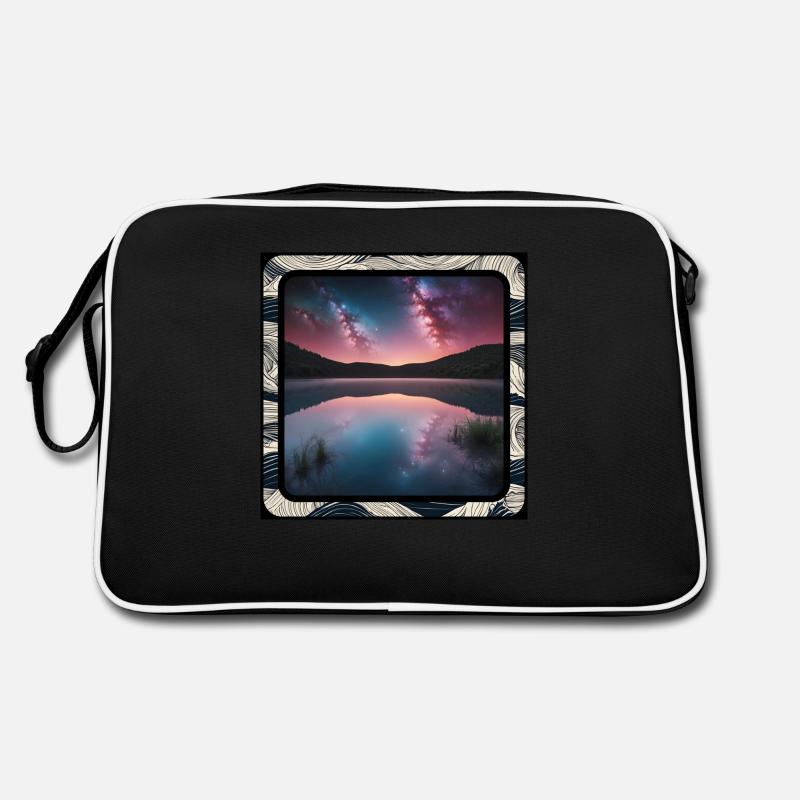 Seascape with reflections Retro Bag