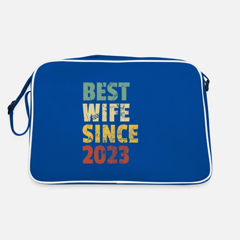 Beste Ehefrau seit 2023 Lustiger Jubiläumsgeburtstag Retro Tasche