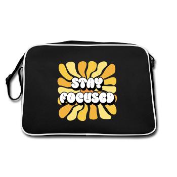 Restez concentré Affirmations positives Tournesol - Sac Retro - noir/blanc - Dos