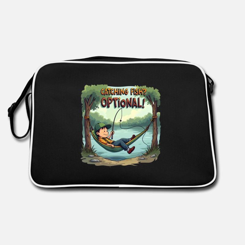 Attraper du poisson ? Optionnel! Chemise de pêche pêcheur Sac Retro