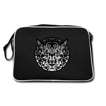 feline - Retro Bag - black/white - Back