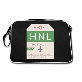 Honolulu Airport 1950 - Retro Bag - black/white - Back