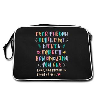 N’oubliez jamais à quel point vous êtes merveilleux - Sac Retro - noir/blanc - Dos