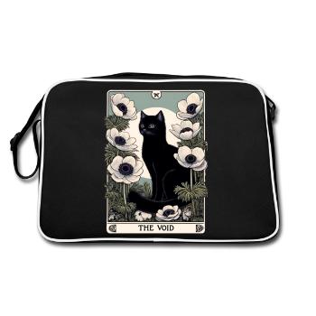The Void Black Cat Tarot Card - Retro Bag - black/white - Back