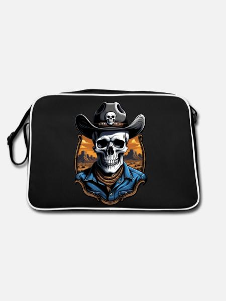 COWBOY I - Retro Tasche - Schwarz/Weiß