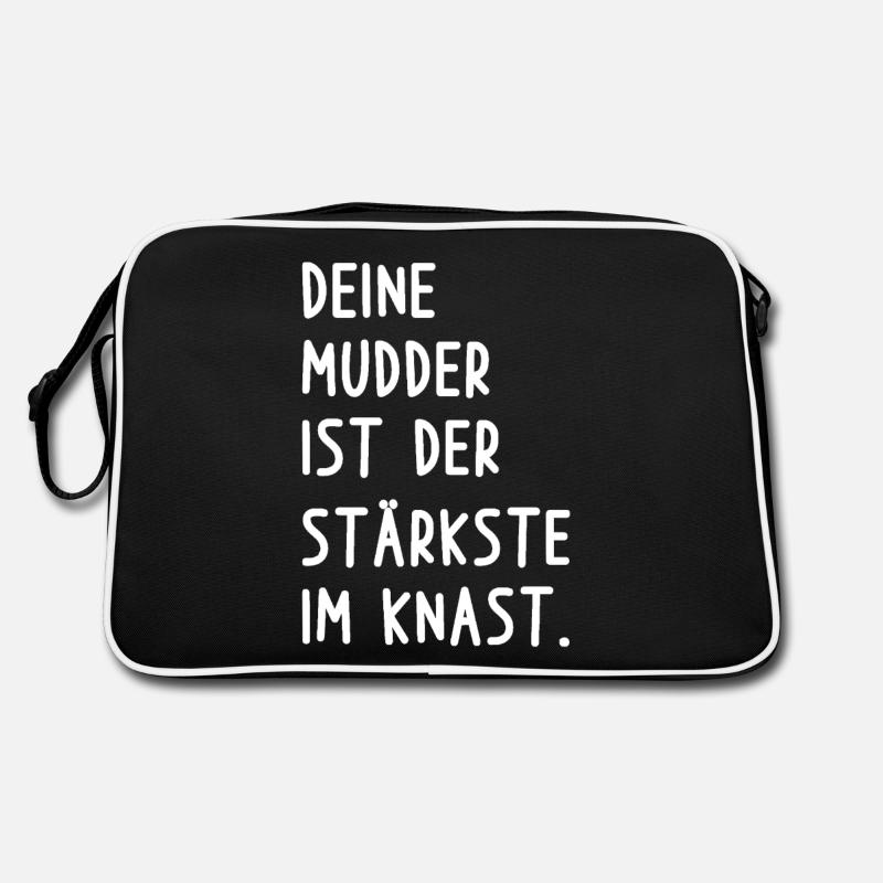 Deine Mutter Witz Retro Tasche