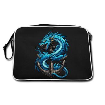 Dragon des mers - Sac Retro - noir/blanc - Dos