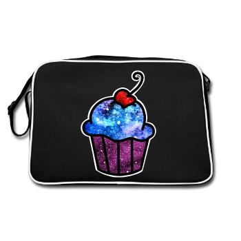 Cosmic Cupcake - Retro Bag - black/white - Back