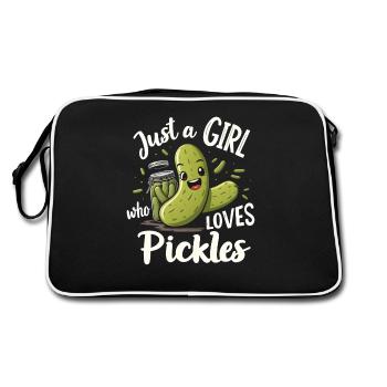 PICKLES - Retro Bag - black/white - Back