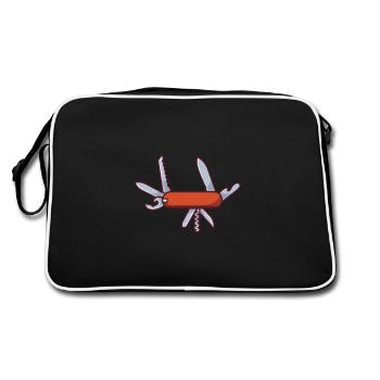 Canif - Sac Retro - noir/blanc - Dos