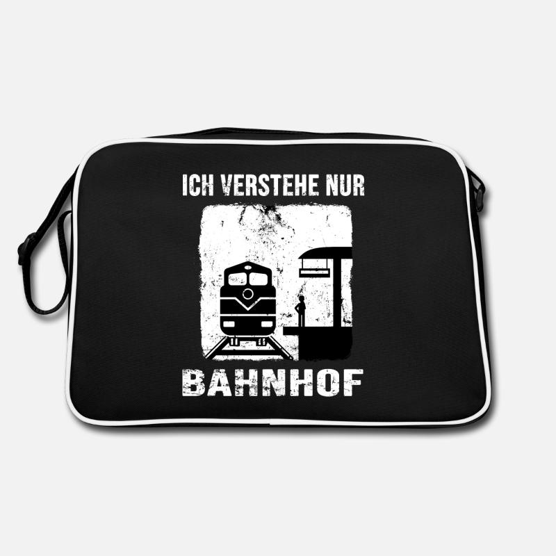 Schaffner Bahnhof Eisenbahn Bahner Retro Tasche